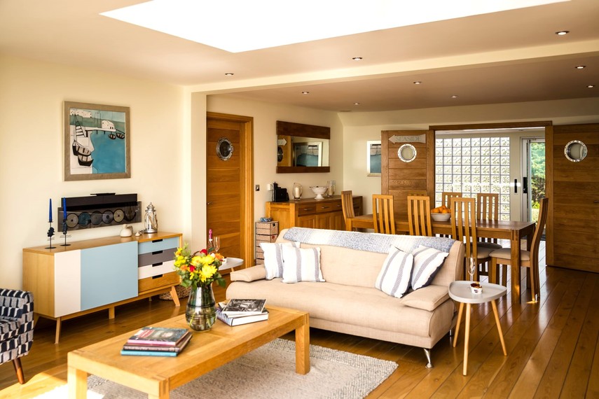 Lounge of luxury beach house Pevensey Bay