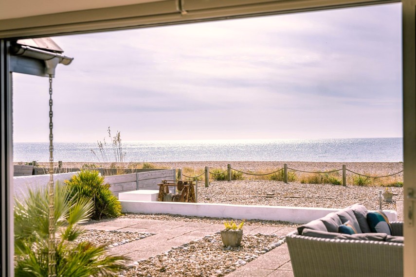 On the beach house in Pevensey Bay